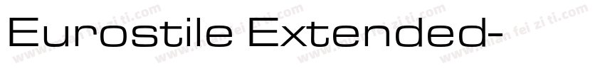 Eurostile Extended字体转换